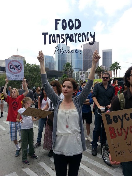 Ciara Colby Caneega in Los Angeles sends a clear message to Monsanto!