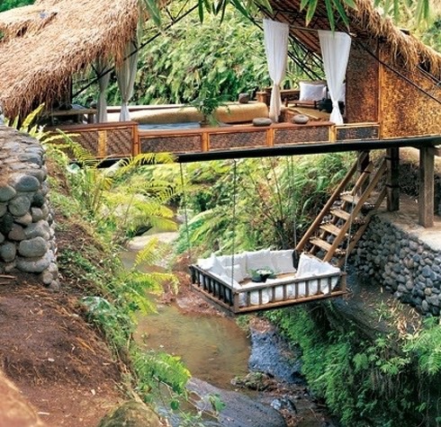 In this river resort in Bali