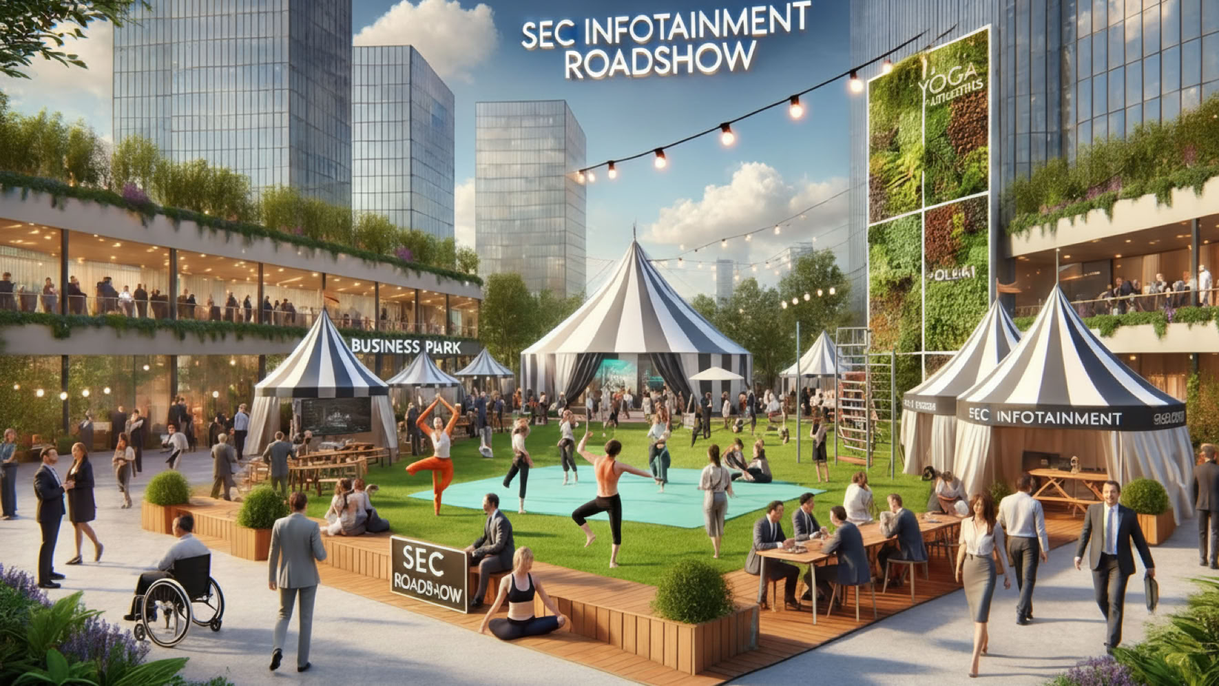 Spiritual Educative CircusEcology-TechnologyInfotainment, traveling trade show, conference, with inspiring seminars and workshops.